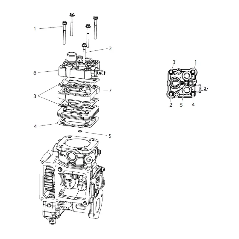 Kit de réparation, compresseur d'air comprimé KNORR-BREMSE K105789K50