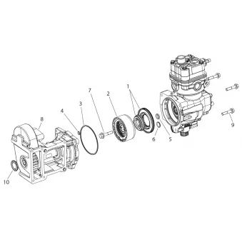 Kit d'embrayage KNORR-BREMSE K222937K50