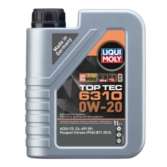 Huile moteur 0W-20 TOP TEC 6310 – 1L LIQUI MOLY