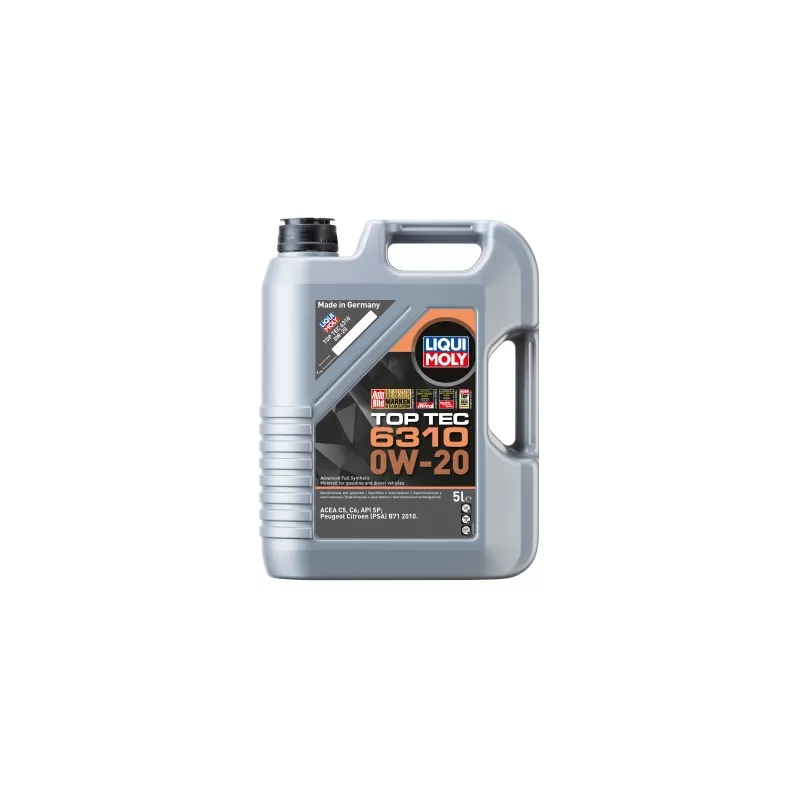 Huile moteur 0W-20 TOP TEC 6310 – 5L LIQUI MOLY 21882