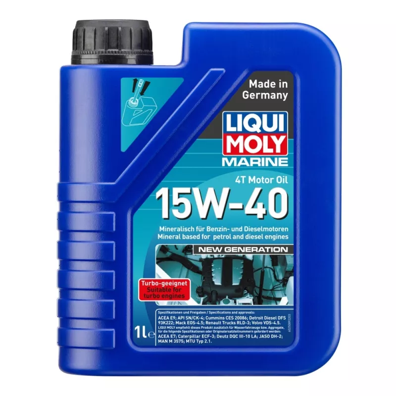 Huile moteur 15W-40 Marine 4T – 1L LIQUI MOLY 25089
