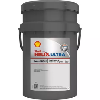 Huile moteur 10W-60 SHELL Helix Ultra Racing – 20L SHELL