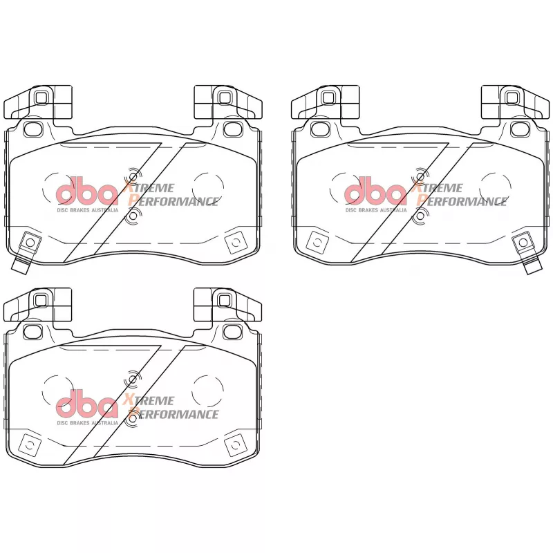 Jeu de 4 plaquettes de frein avant DBA Australia DB15003XP