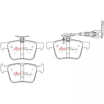 Jeu de 4 plaquettes de frein avant DBA Australia DB15006XP