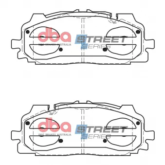 Kit de plaquettes de freins de haute performance DBA Australia DB15030XP