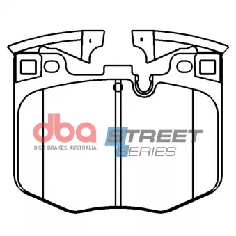 Kit de plaquettes de freins de haute performance DBA Australia DB15107XP