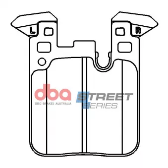 Kit de plaquettes de freins de haute performance DBA Australia DB15127XP
