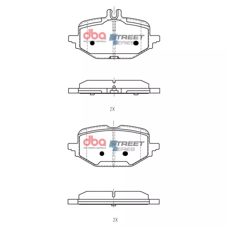 Jeu de 4 plaquettes de frein avant DBA Australia DB15211SS