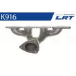 Collecteur, système d'échappement LRT K916 - Visuel 2