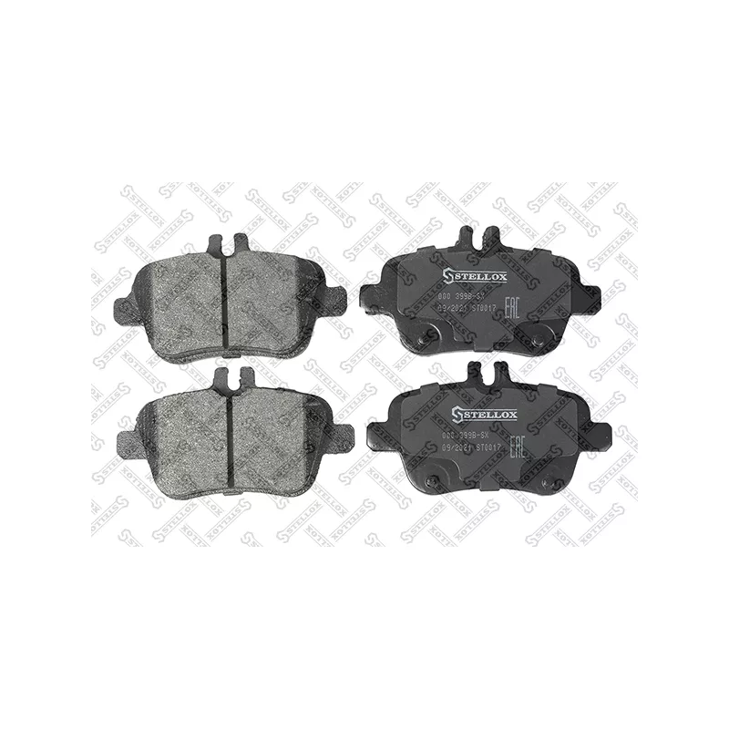 Jeu de 4 plaquettes de frein avant STELLOX 000 399B-SX