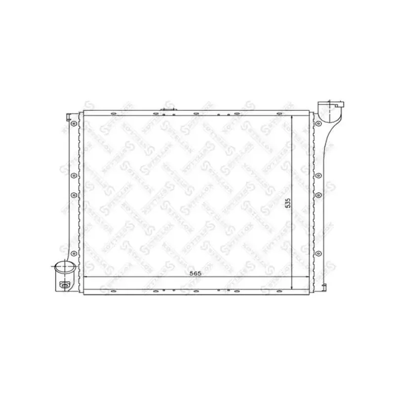 Radiateur, refroidissement du moteur STELLOX 10-26416-SX