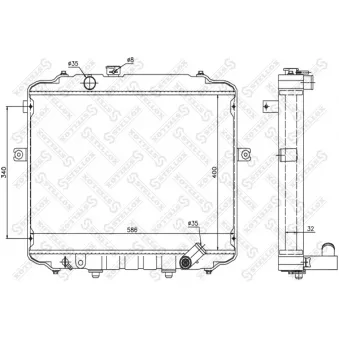 Radiateur, refroidissement du moteur STELLOX
