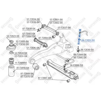 Suspension, stabilisateur arrière STELLOX