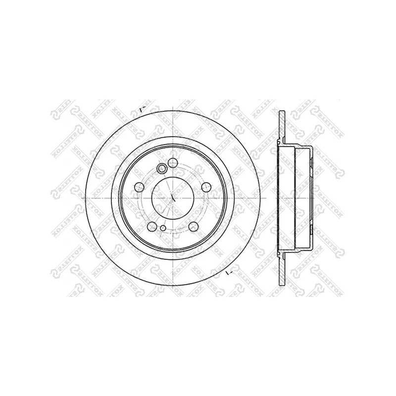 Jeu de 2 disques de frein avant STELLOX 6020-3326-SX