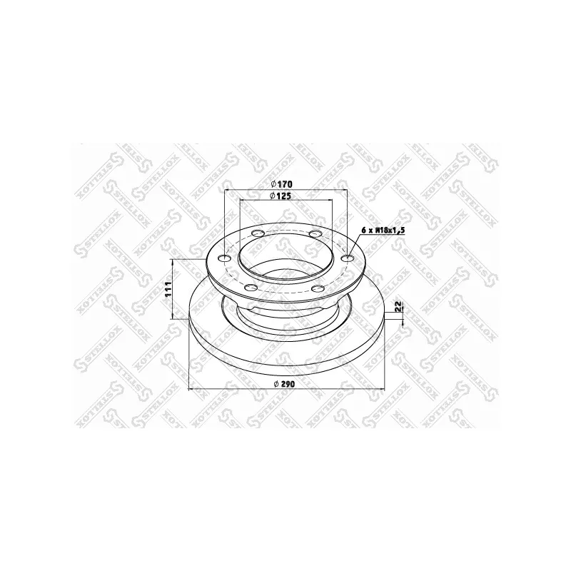 Jeu de 2 disques de frein avant STELLOX 85-00700-SX