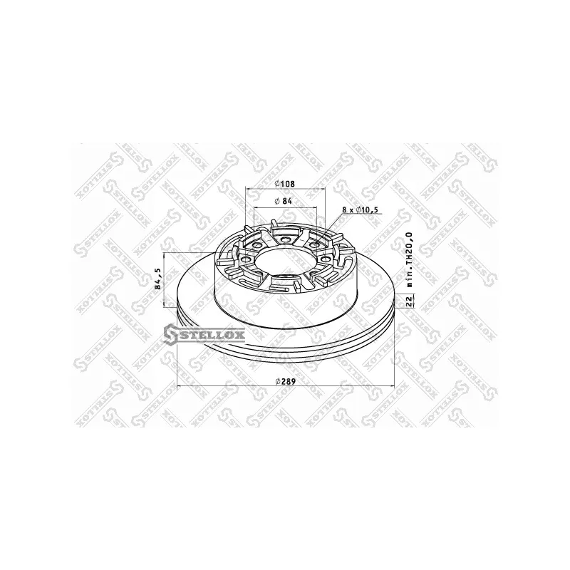 Jeu de 2 disques de frein avant STELLOX 85-00737-SX