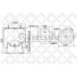Soufflet de suspension, suspension pneumatique STELLOX 90-40041-SX - Visuel 1