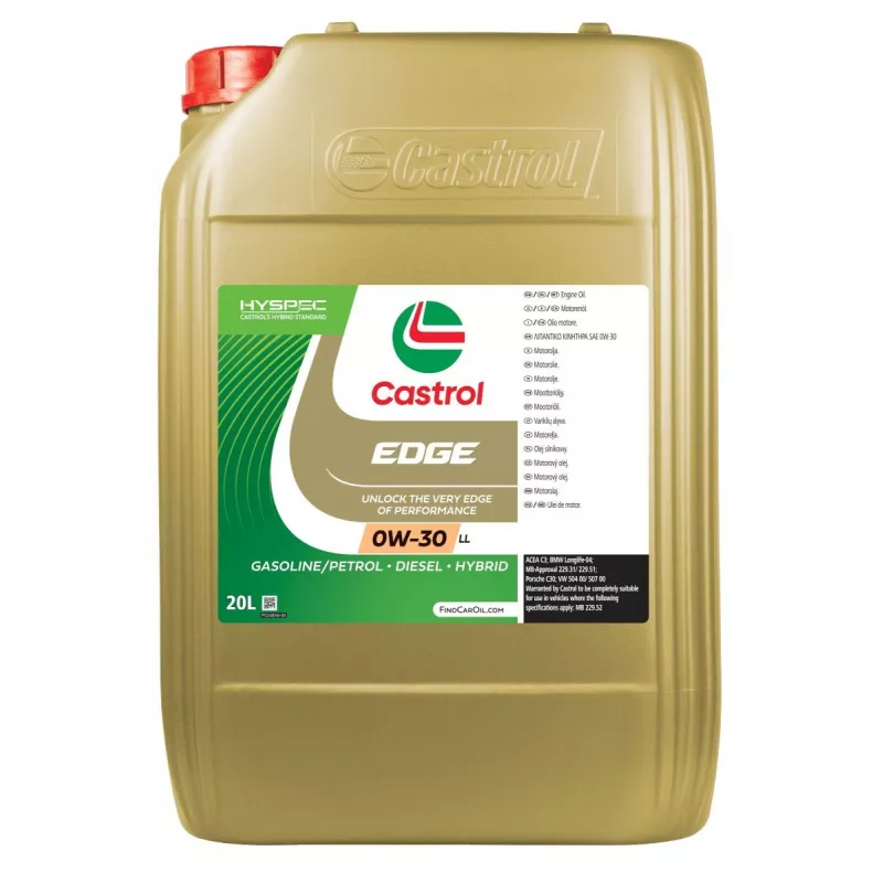 Huile moteur 0W-30 EDGE LL – 20L CASTROL 15F9BA