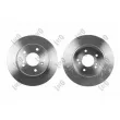 Jeu de 2 disques de frein avant ABAKUS 231-04-016-2 - Visuel 1
