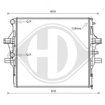 Radiateur, refroidissement du moteur DIEDERICHS