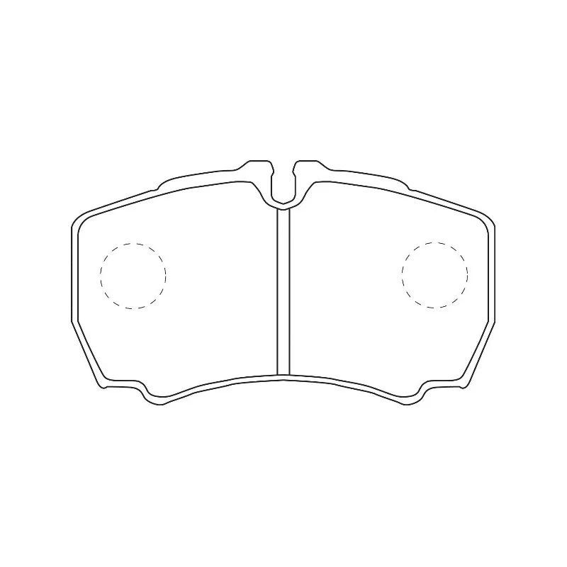 Jeu de 4 plaquettes de frein avant Omnicraft 2135616