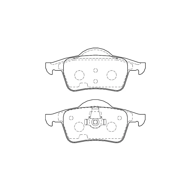 Jeu de 4 plaquettes de frein avant Omnicraft 2135676