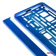 Cadre de plaque d'immatriculation métallisé bleu - AMIO 03174 - Visuel 2