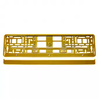Cadre de plaque d'immatriculation métallisé doré AMIO 03179
