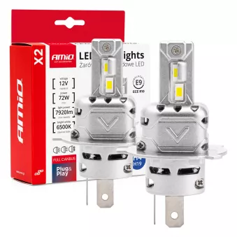 Ampoules LED pour voiture série X2 H4/H19 6500K Canbus - AMIO 02972