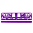 Cadre de plaque d'immatriculation métallisé violet - AMIO 03172 - Visuel 1