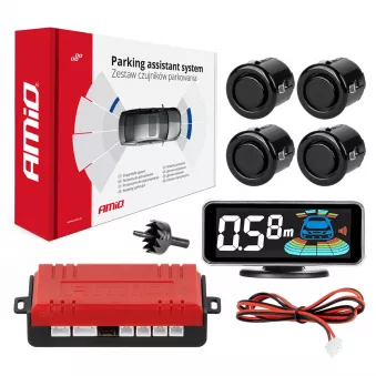 Capteurs de stationnement de recul noirs LED 3D OR 18mm - AMIO 03186