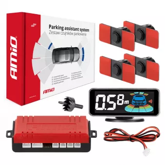 Capteurs de stationnement de recul noirs intérieurs LED 3D - AMIO 03190