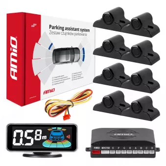 Capteurs de stationnement de recul noirs avant arrière LED 3D CAMION BUS AMIO 03195