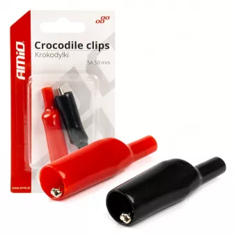 Pinces crocodile pour batterie 5A AMIO 03045