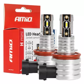 Ampoules LED pour voiture série H-mini H8 H9 H11 H16 6500K Canbus AMiO AMIO 03333