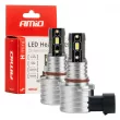 Ampoules LED voiture série H-mini HB3 9005/HIR1 9011/H10 6500K Canbus - AMIO 03334 - Visuel 1
