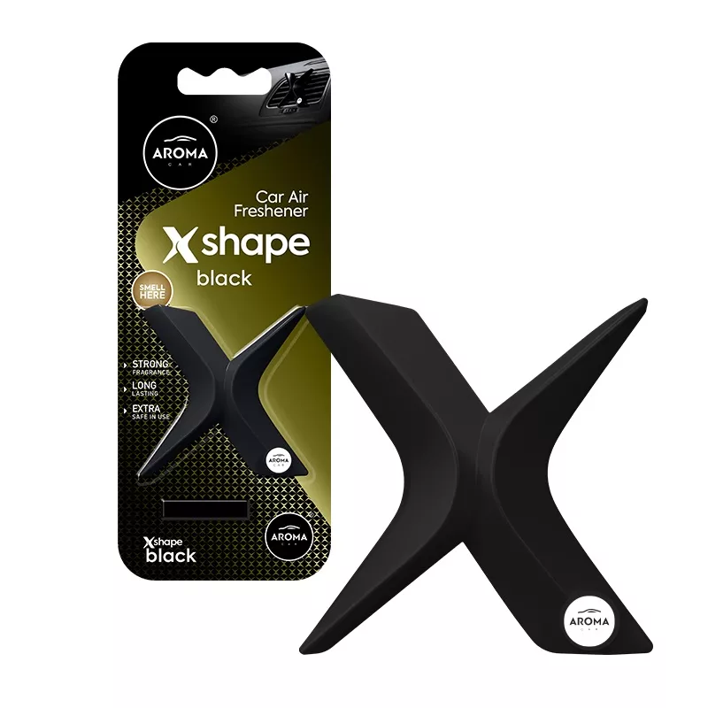 Désodorisant d'air AROMA CAR X Shape Noir AMIO A10898