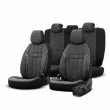 Ensemble de housses pour sièges de voiture OTOM SWAN 501 NOIR 3-ZIP AMIO OT86751 - Visuel 1