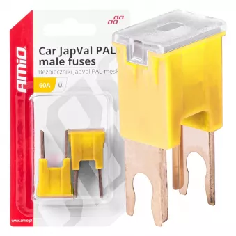 Fusibles automobiles JAPVAL PAL mâles 2 pcs 60A - AMIO 03409