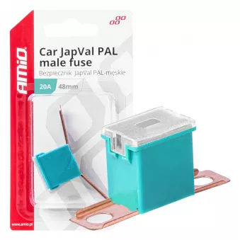 Fusible automobile JAPVAL PAL mâle 48mm 20A - AMIO 03417