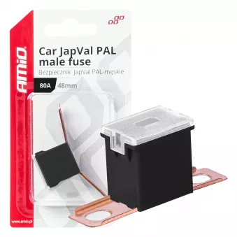 Fusible automobile JAPVAL PAL mâle 48mm 80A - AMIO 03423