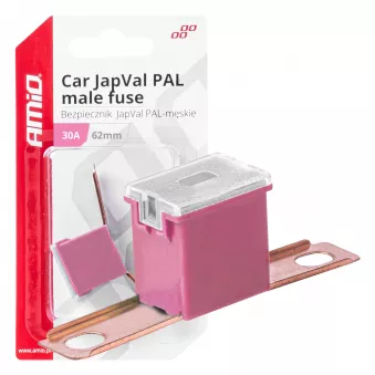 Fusible automobile JAPVAL PAL mâle 62mm 30A - AMIO 03427