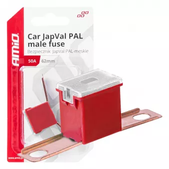 Fusible automobile JAPVAL PAL mâle 62mm 50A - AMIO 03429