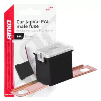 Fusible automobile JAPVAL PAL mâle 62mm 80A - AMIO 03432