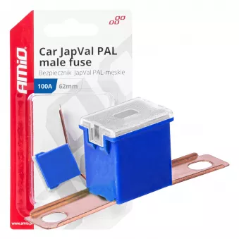 Fusible automobile JAPVAL PAL mâle 62mm 100A - AMIO 03433