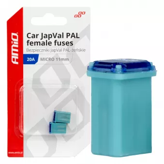 Fusibles automobiles JAPVAL PAL femelles 2 pcs 20A - AMIO 03458