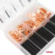 Connecteurs à œil en cuivre, manchons thermorétractables, ensemble complet de 160 pièces AMIO 03933 - Visuel 2