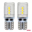 Ampoules LED CANBUS T10e W5W 15x2016 SMD Blanc 12V 24V - AMIO 03723 - Visuel 2