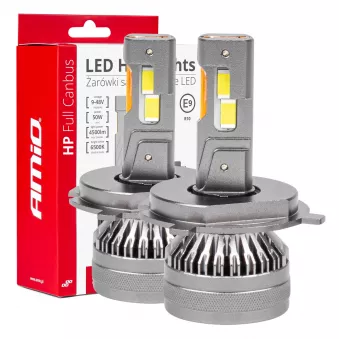 Ampoules LED pour voiture série HP Full Canbus H4/H19 12V 24V 6500K - AMIO 03673