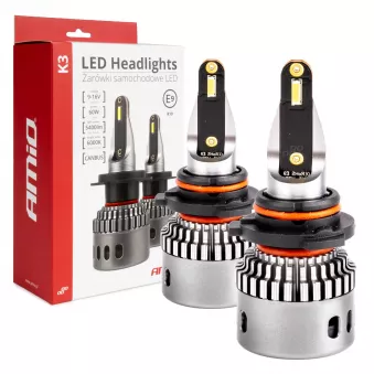 Ampoules LED voiture série K3 HB3/HIR1 9011/H10 12V 6000K Canbus - AMIO 03687
